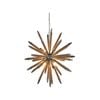 CLA Lighting MAZZA Weathered Zinc Hardware and Natural Rope Pendant Light