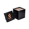 Nicola Spring 5 Piece 4 X 4 3d Shadow Box Photo Frame Set - Craft Display Picture Frame With 2 X 2 Mount - Black