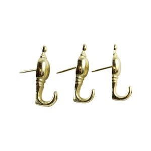 Everhang Brass Plated Picture Hanging Push Pin - 3 Pack