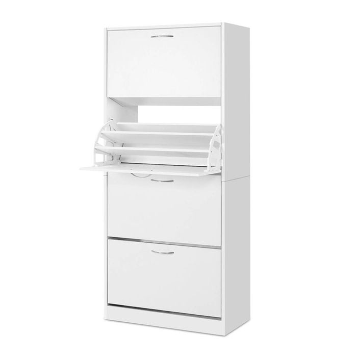 Artiss Shoe Rack 12 Tier 36 Pairs Storage White