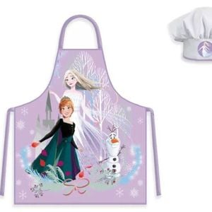 Disney Frozen Purple Autumn Kids Apron And Chef Hat