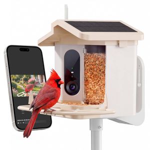 Advwin Smart Bird Feeder with Camera Solar Powered 4K HD Live Video