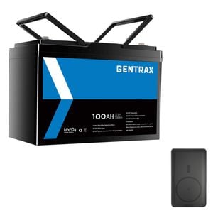 Gentrax 12v 100ah Lithium Battery + 10000mah Power Bank