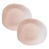 2PK Ecology Reactive Glaze Porcelain Oyster Serving Bowl 30x28cm Pink Salt
