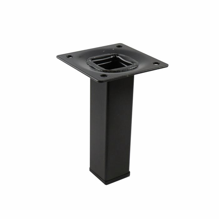 Adoored 25 x 25 x 100mm Black Square Tube Furniture Leg