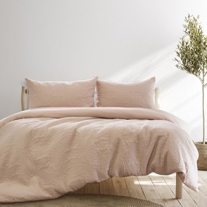 Ardor Boudoir Chateau King Bed Microfibre Quilt Cover Set - Cinnamon