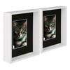 Nicola Spring 8" X 10" White 3d Deep Box Photo Frames - 4" X 6" Mount - Black - Pack Of 5