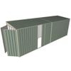 Build-a-Shed 1.5 x 6 x 2m Single Sliding Side Door Skillion Shed - Green