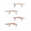 Artiss Floating Wall Shelf Corner Shelves Set of 4 Wood