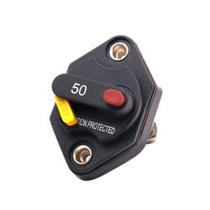 Exotronic 50A Mini Panel Mount Waterproof DC Circuit Breaker