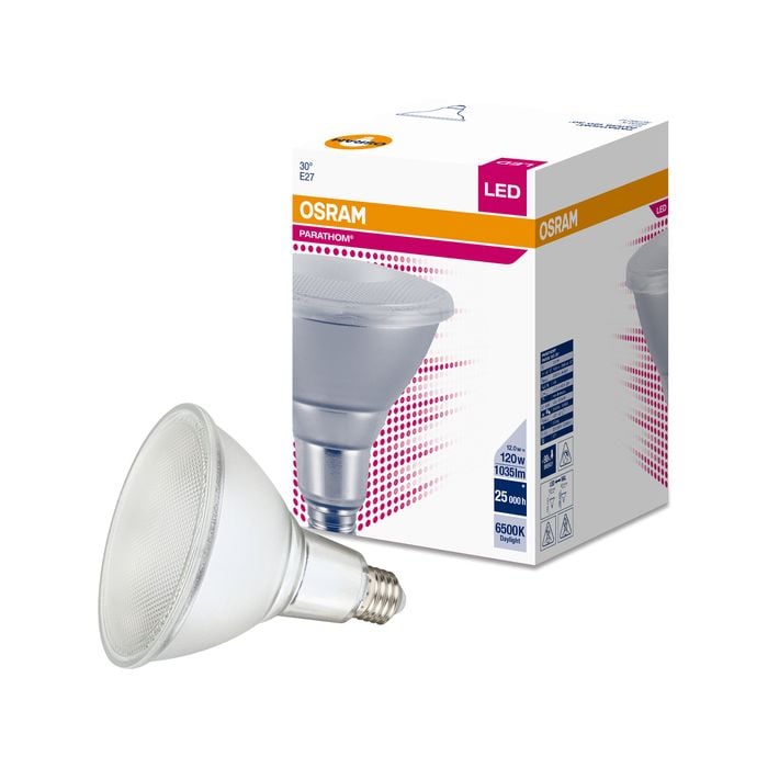 Osram 13W 1200Lm 30D Daylight LED ES PAR38 Light Globe