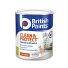 British Paints Mid Low Sheen Clean And Protect Interior Paint - 1L