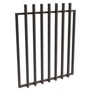 ProtectorAl 975 x 1200mm Black Aluminium Batten Pool Gate