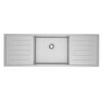 Sergio UBSH-1310DDL Urbane Handmade Single Sink with Double Drainer