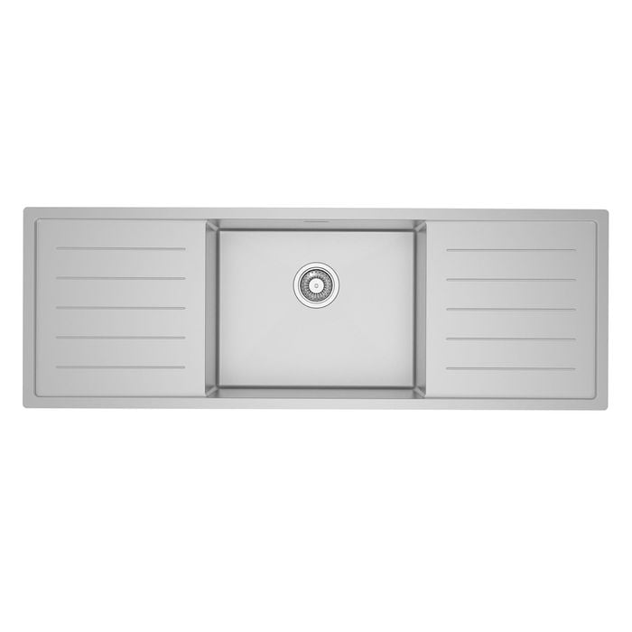 Sergio UBSH-1310DDL Urbane Handmade Single Sink with Double Drainer
