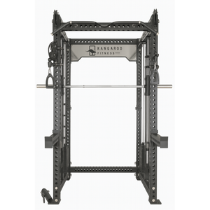 Kangaroo Fitness Commercial Heavy-Duty Multi-Functional Smith Trainer & Power Safe Squat Rack