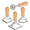 Catzon 3 Pcs Ravioli Stamp Set with Cutter Wheel