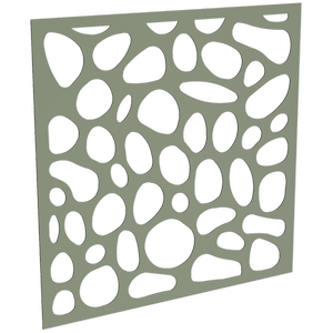 ProtectorAl 300-1200 x 300-1200mm Pale Eucalypt Riverstone Unframed Solid Aluminium Decorative Panel