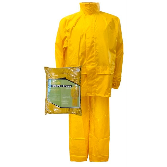 Sealcote Wet Weather Jacket & Pants Size Medium Yellow