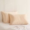 Royal Comfort Mulberry Soft Silk Pillowcase Twin Pack Champagne Pink Standard
