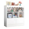 Foret Bookshelf Kids Bookcase Display Rack Organiser Children Cabinet Shelves White