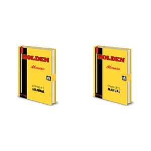 2pk Holden Monaro Owners Manual A5 Premium Notebook Writing Stationery Yellow