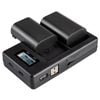 Inca Setcd-sd005 2-slots Usb Charger & Battery Kit For Canon-lp-e6