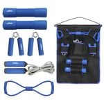 Centra 6-in-1 Resistance Band Dumbbells Exercise Kit Blue