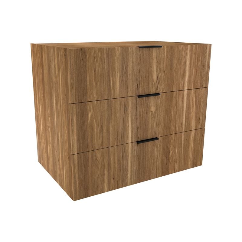 Lugna 768 x 900 x 580mm Cove 3 Drawer Storage Cabinet