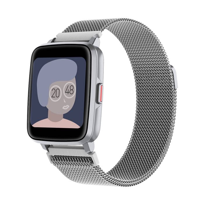 TODO Bluetooth Smart Watch Monitor Heart Rate Bpm Blood Pressure - Silver