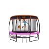 Kahuna Trampoline 12 Ft With Basket Ball Set And Roof Cover -pink
