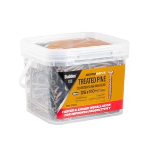 Buildex RapidDrive Treated Pine Screws 12G x 100mm Climacoat - 500 Pack