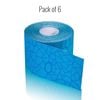 Theraband Kinesiology Tape, 5.1cm X 5m, 6 Rolls, Blue-blue
