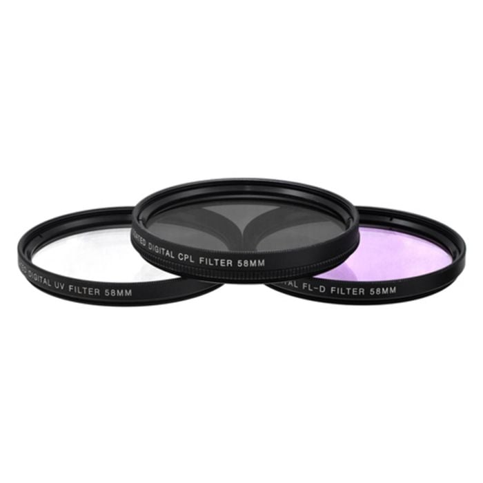 Xit Xt58flk 58mm Hd 3 Piece Filter Kit