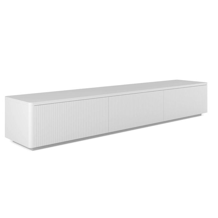White Madora Floor TV Unit