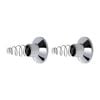 Shaw & Mason Chrome Plastic Wall Flange - Pair