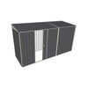 Build-A-Shed 1.2 x 3.7 x 2.0m Skillion Single Sliding Side Door Shed - Grey