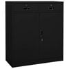 vidaXL Office Cabinet Black 90x40x102 cm