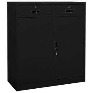 vidaXL Office Cabinet Black 90x40x102 cm