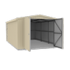 Absco 3.4 x 5.5 x 2.48m Classic Cream Single Barn Door Garage