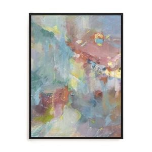 Artey | Quasar II Rose - Framed Canvas - Black Frame - 60 x 80cm
