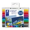 Staedtler Assorted Colours Double-Ended Fabric Markers - Pack of 12