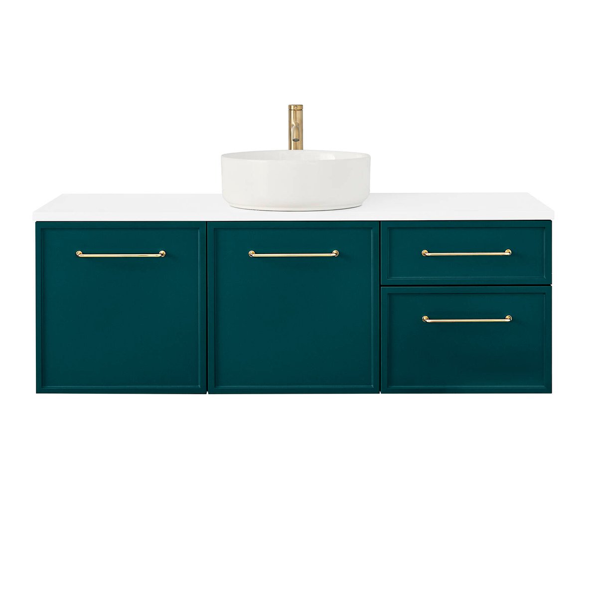 CIBO 1200mm Finer Deep Green Wall Hung Bathroom Vanity - Bunnings Australia