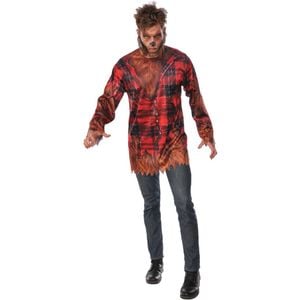 Rubies Werewolf Adults Dress Up Scary Long Sleeve Shirt Costume Size Standard