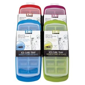 Flip & Fill Cube Ice Tray Purple Joie