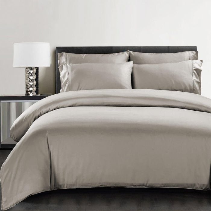Silky Soft Bamboo Quilt Cover - Latte