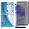 2 Pack MEZON Samsung Galaxy A35 5G Privacy Anti-Spy Fingerprint Unlock Tempered Glass