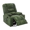 Oikiture Recliner Chair 360 Swivel Rocking Heated Electric Massage Chair Green