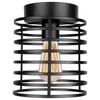 Brilliant 16cm Black Merchant Modern Batten Fix Shade