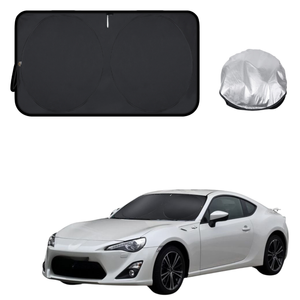 Front Windscreen Sun Shade for Toyota 86 2012 - 2021 - Standard 150 x 85 cm - Black